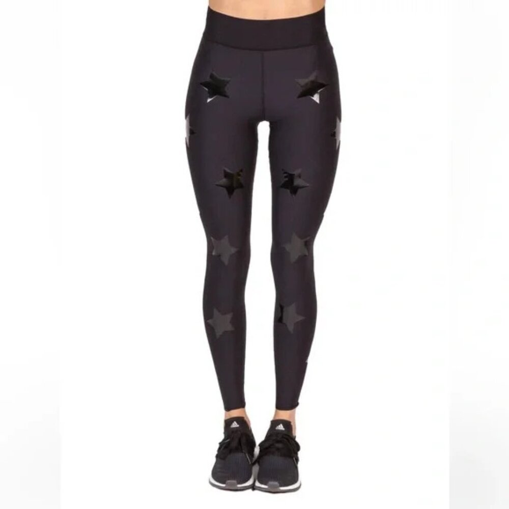 Ultracor Black‎ Star Print Lux High Rise Leggings